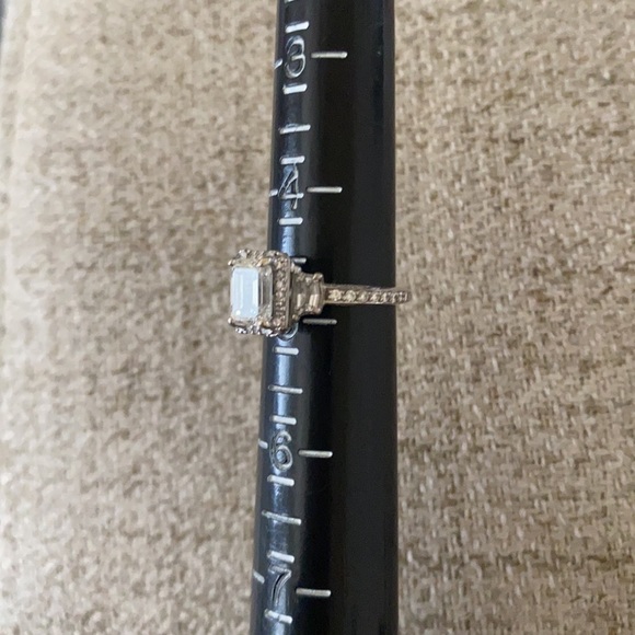 🪞 TACORI Diamond Engagement wedding Emerald Cut 18k Gold Ring - Picture 16 of 17